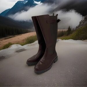 Lane Bryant Dark Brown Heeled Boots with generous calf size 11 women’s NWT$119